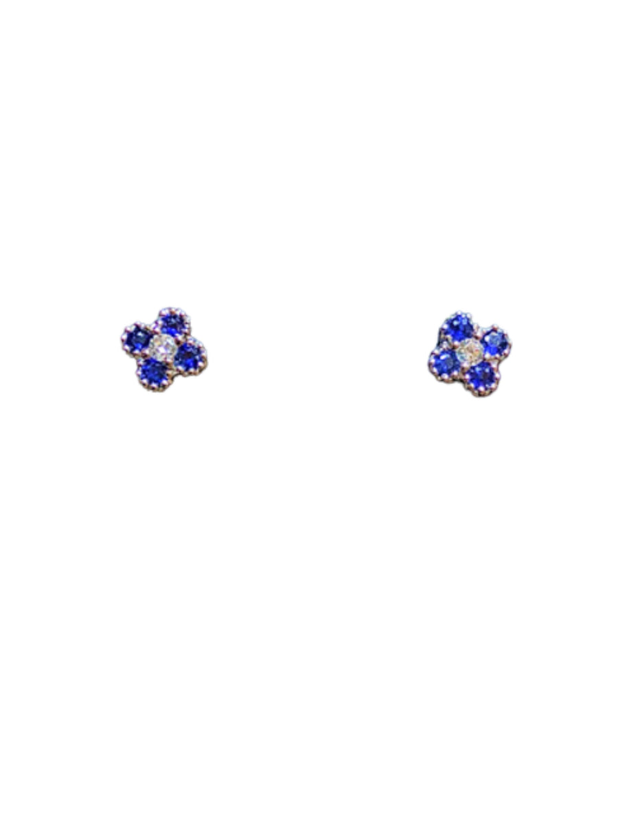 Star-Flower Stud Earrings