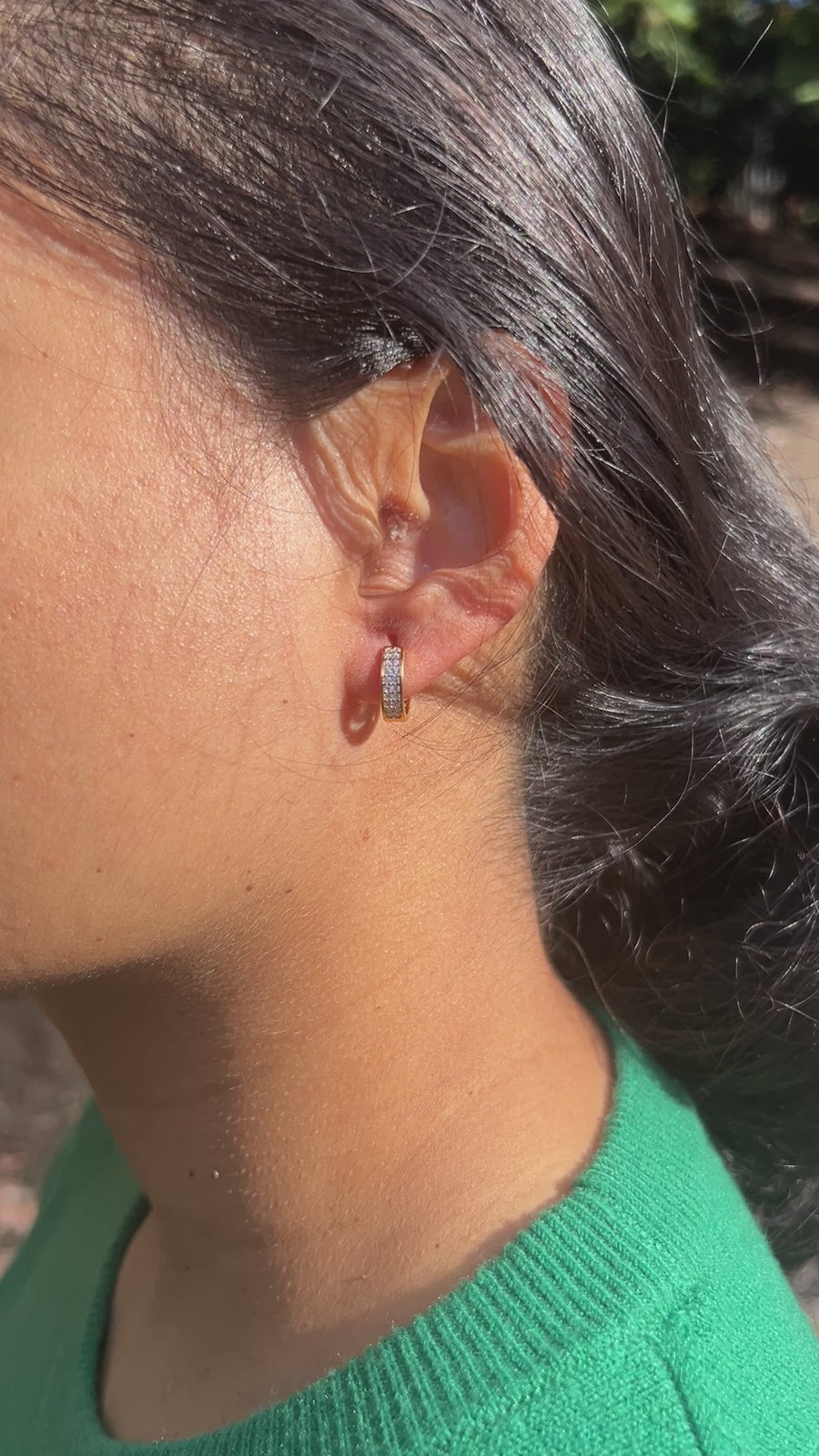 22K Gold Small Hoops