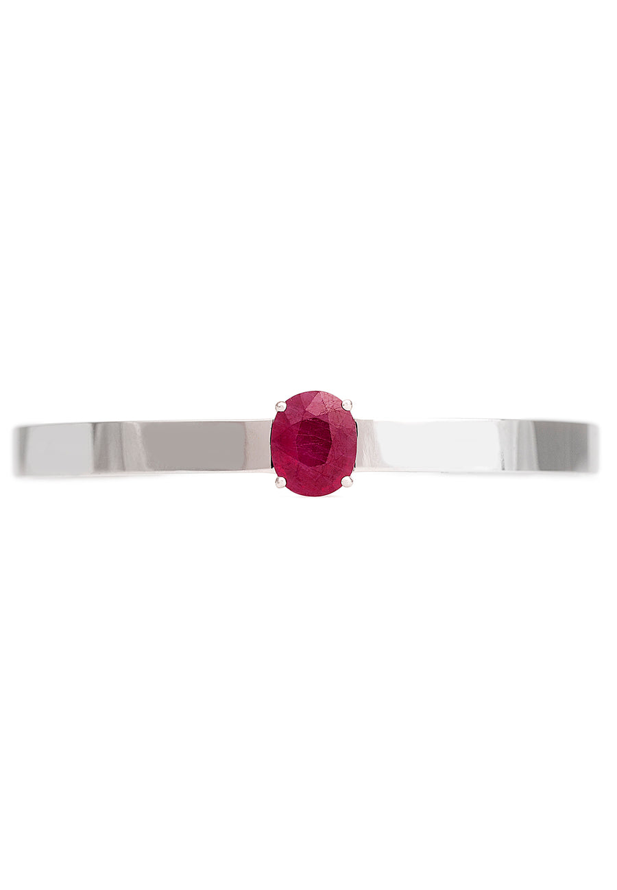 Red Colorstone Cuff Bangle - K.D. Jewelry Sf