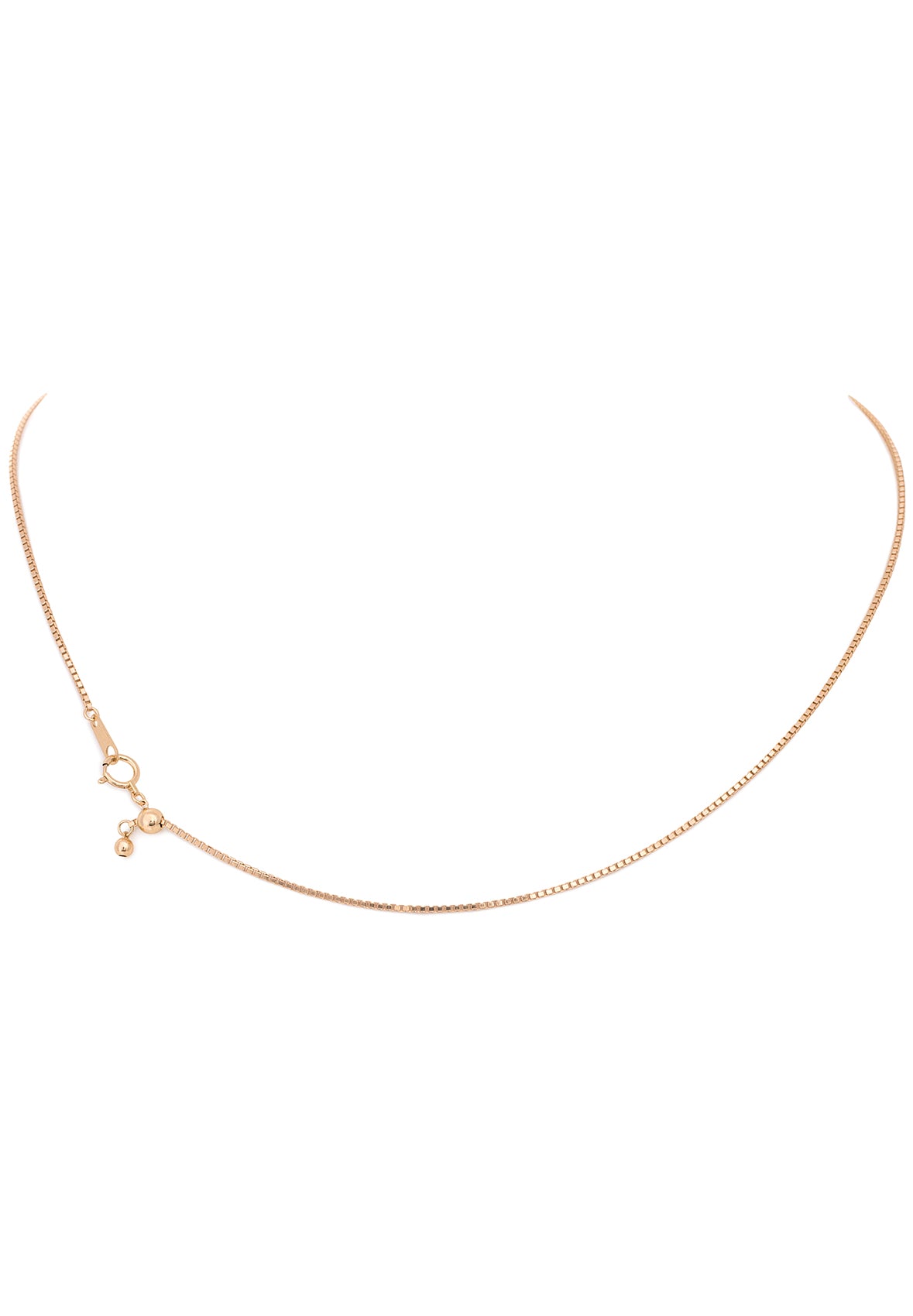 18K Yellow Gold Adjustable (1.30 MM Thickness) Box Chain – KAPES Fine ...