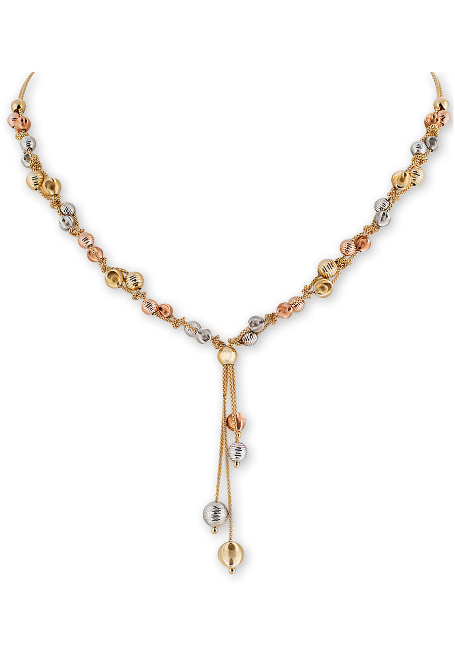 Tri-Color Tassel Necklace Set - K.D. Jewelry Sf