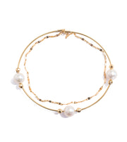 Snap On Gold and Akoya Pearl Bangle - K.D. Jewelry Sf