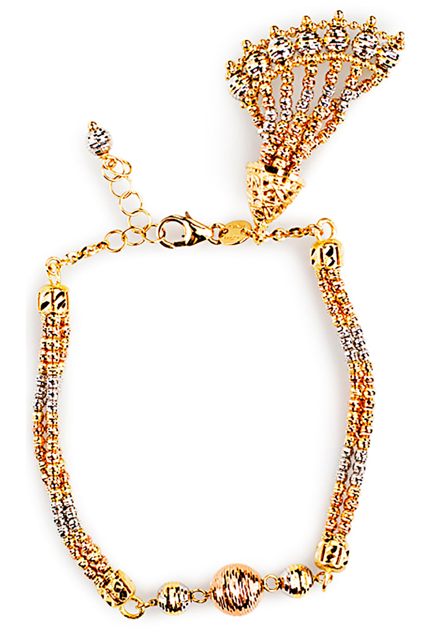 Spiral Tricolor Necklace Set - K.D. Jewelry Sf