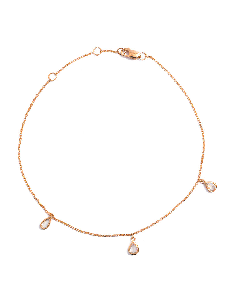 Rose Cut Diamond Anklet - K.D. Jewelry Sf