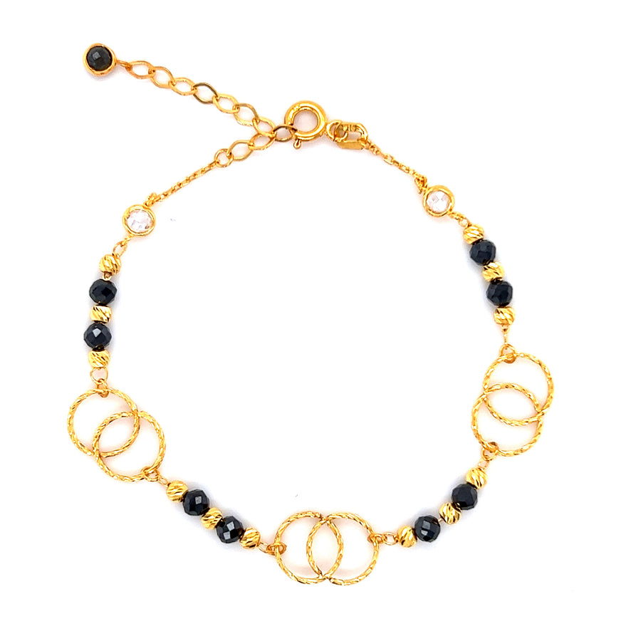22K Stylish Kadap Chain Hollow Gold Bracelet | Pachchigar Jewellers  (Ashokbhai)