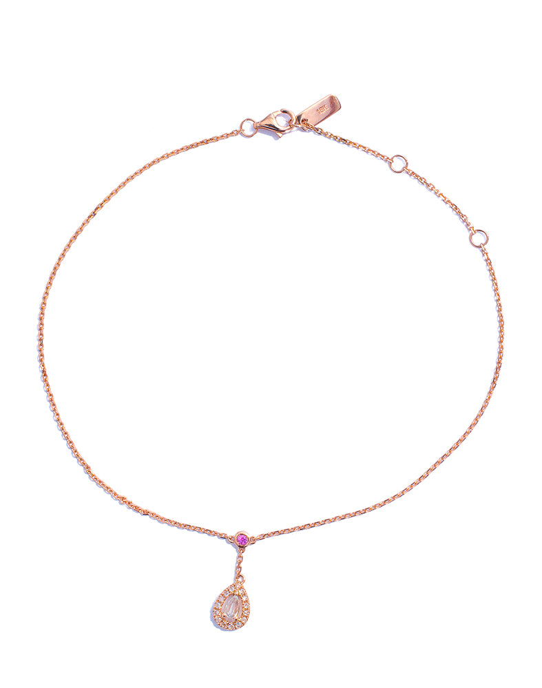 Rose Gold Diamond Anklet - K.D. Jewelry Sf