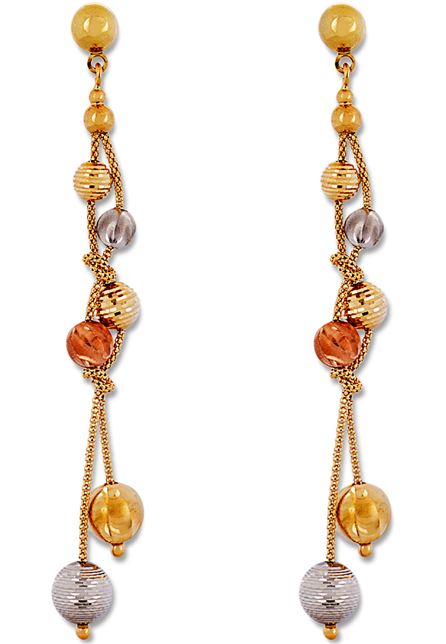 Tri-Color Tassel Necklace Set - K.D. Jewelry Sf