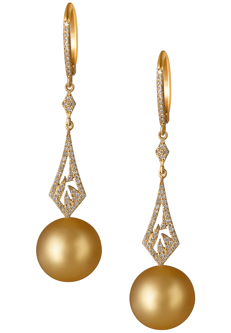 South Sea Pearl and Diamond Pendant Set - K.D. Jewelry Sf