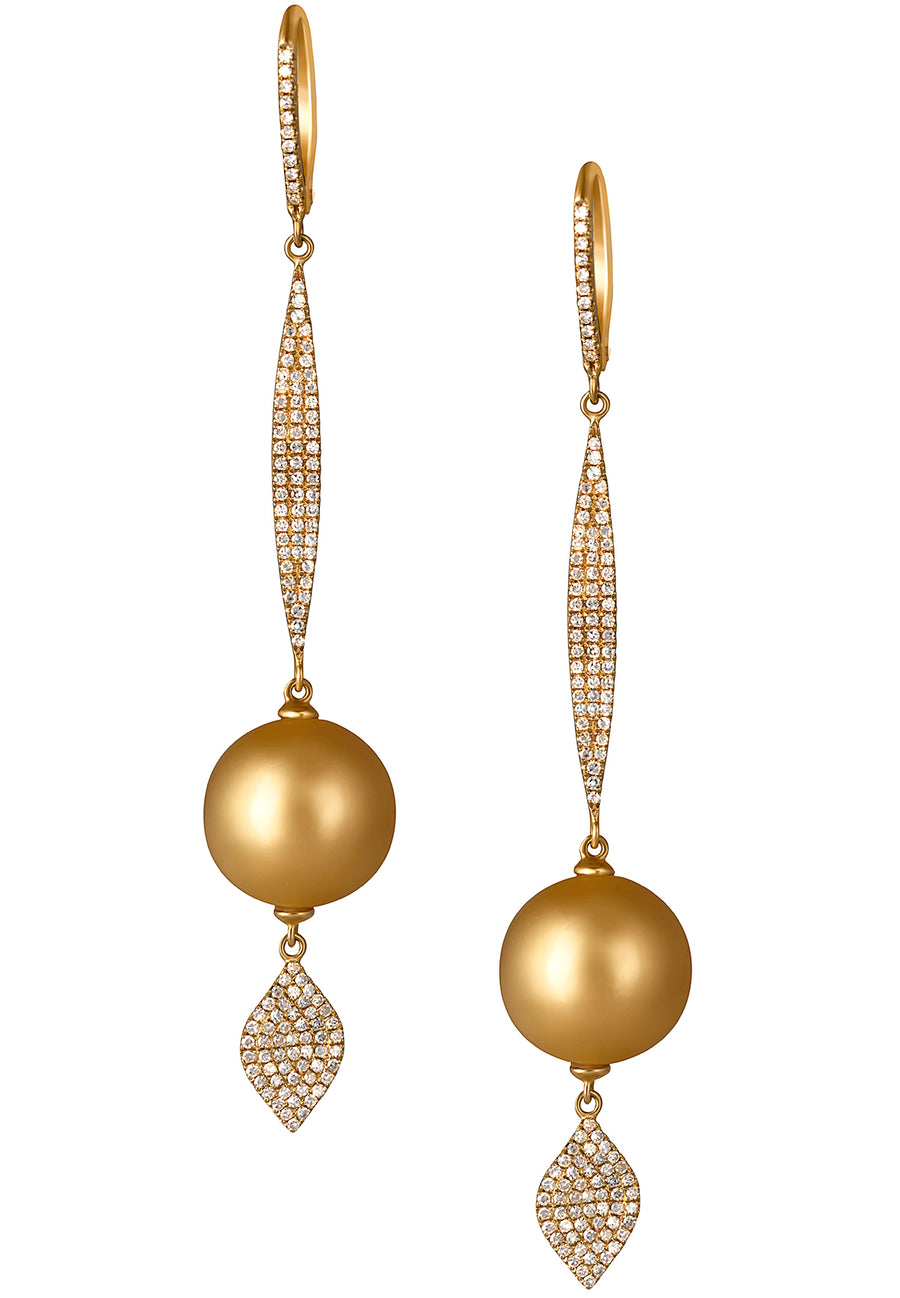 South Sea Pearl and Diamond Pendant Set - K.D. Jewelry Sf
