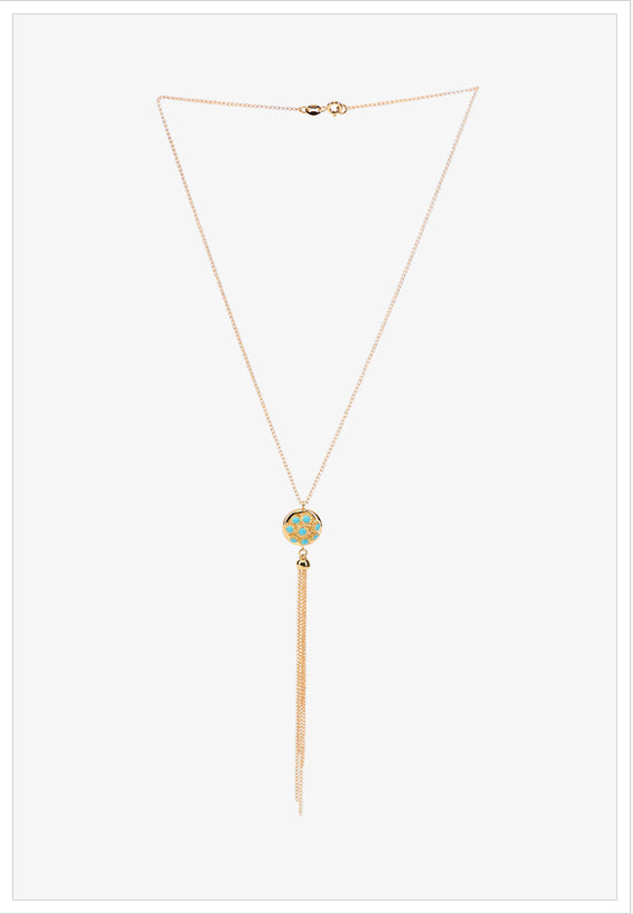 Turquoise Tassle Necklace - K.D. Jewelry Sf