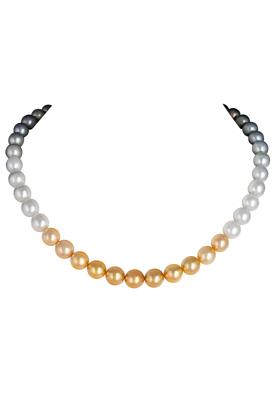 Tahitian Pearl and South Sea Pearl Necklace - K.D. Jewelry Sf