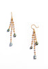 Keshi Pearl Tricolor Gold Earrings - K.D. Jewelry Sf