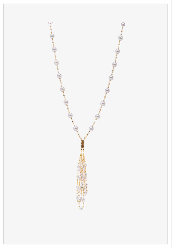 Akoya Pearl Magnet Necklace Turns Bracelet - K.D. Jewelry Sf