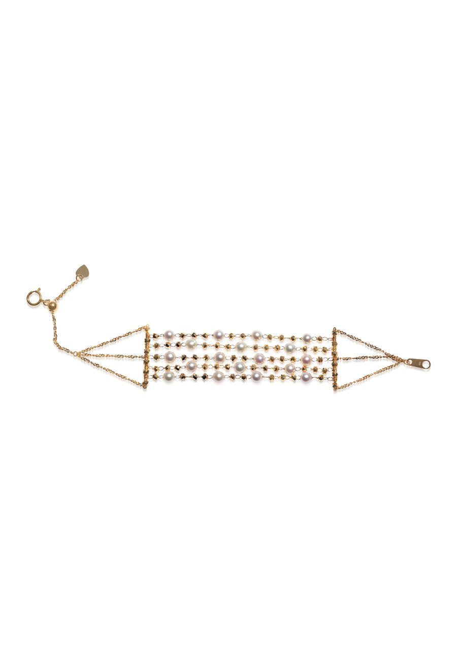 5 Layer Akoya Pearl Bracelet