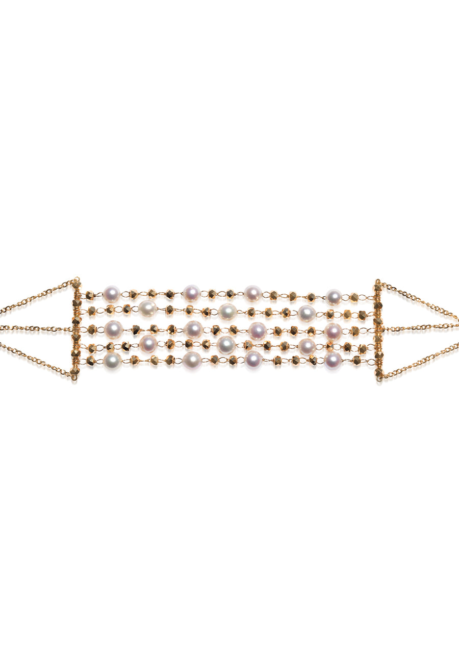 5 Layer Akoya Pearl Bracelet