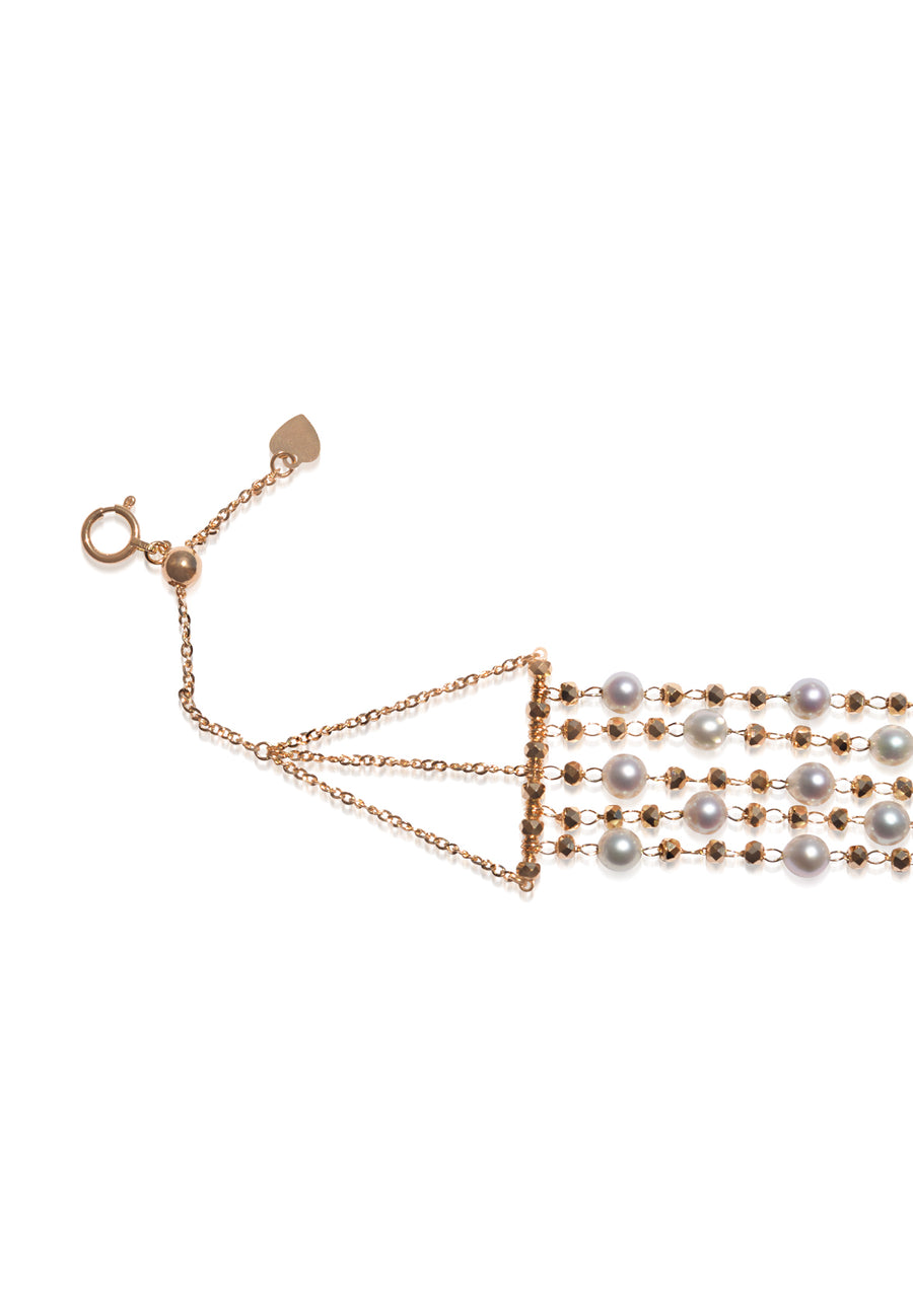 5 Layer Akoya Pearl Bracelet