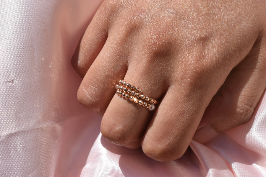 18K Yellow Gold and Akoya Pearl Spiral Ring - K.D. Jewelry Sf