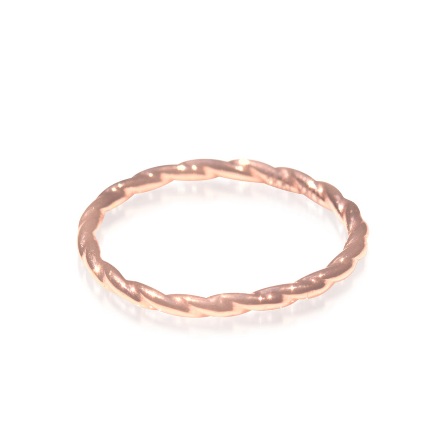 18K Yellow Gold Rope Ring