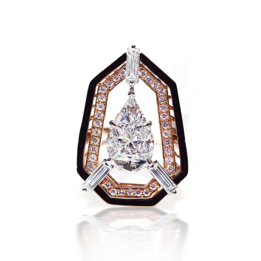 Pie Cut Pear Ring - K.D. Jewelry Sf
