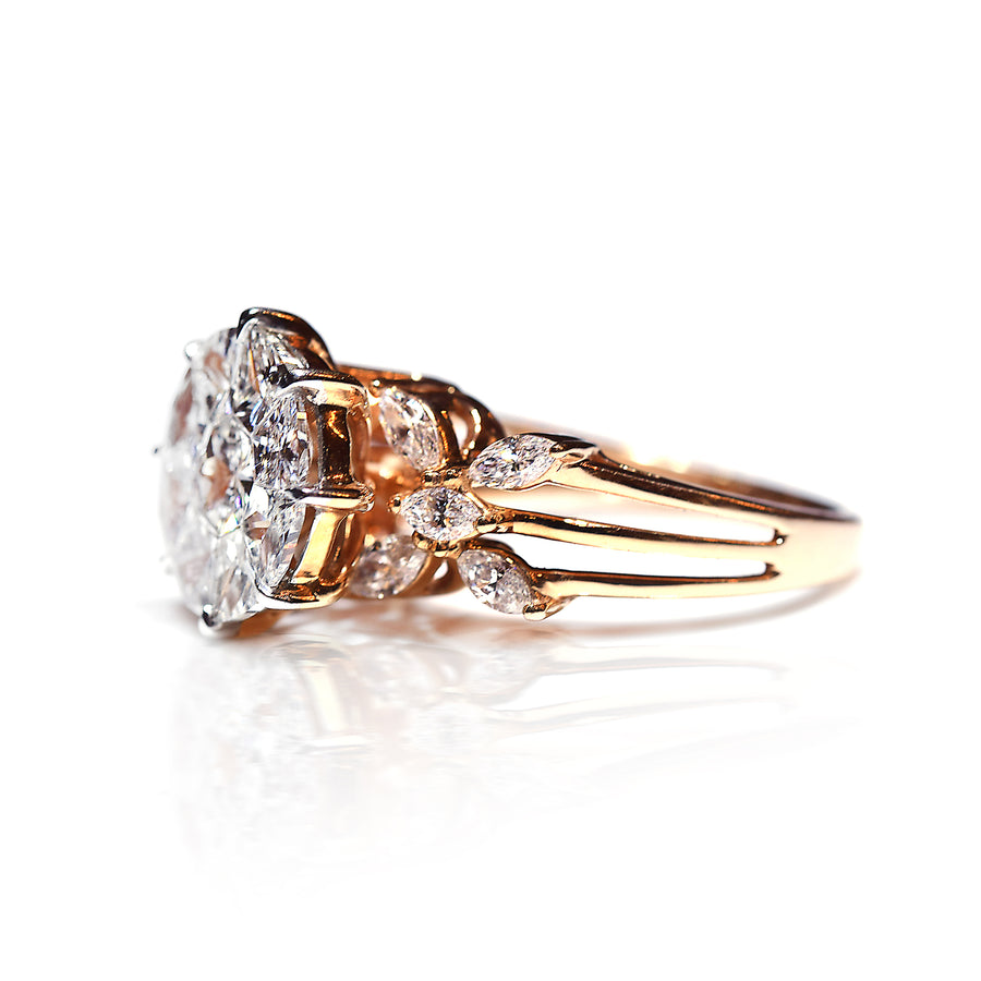 Pie Cut and Marquise Ring - K.D. Jewelry Sf