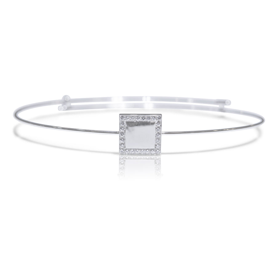 Square Diamond Bangle - K.D. Jewelry Sf