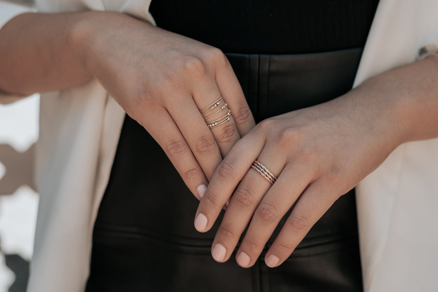 18K Yellow Gold Rope Ring