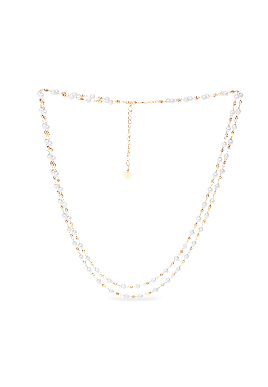 Two Layer Pearl Necklace - K.D. Jewelry Sf
