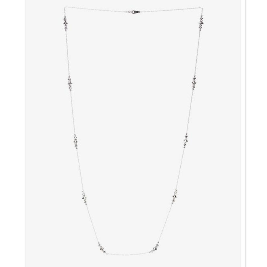 Diamond Cut White Gold Necklace